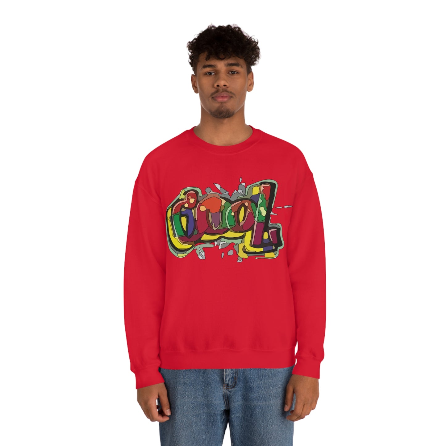 Colorful Cool graffiti Crewneck Sweatshirt