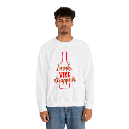 I_make_wine_disappear Crewneck Sweatshirt