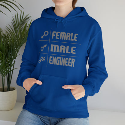 Female - male- engineer Hoodie