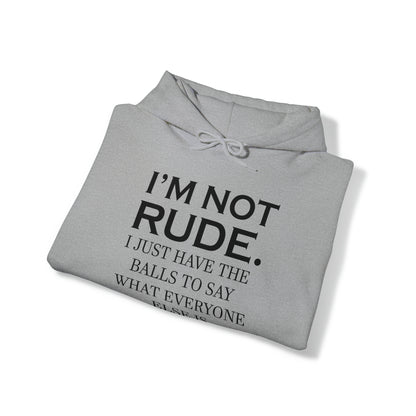 Not rude I just express my self Hoodie