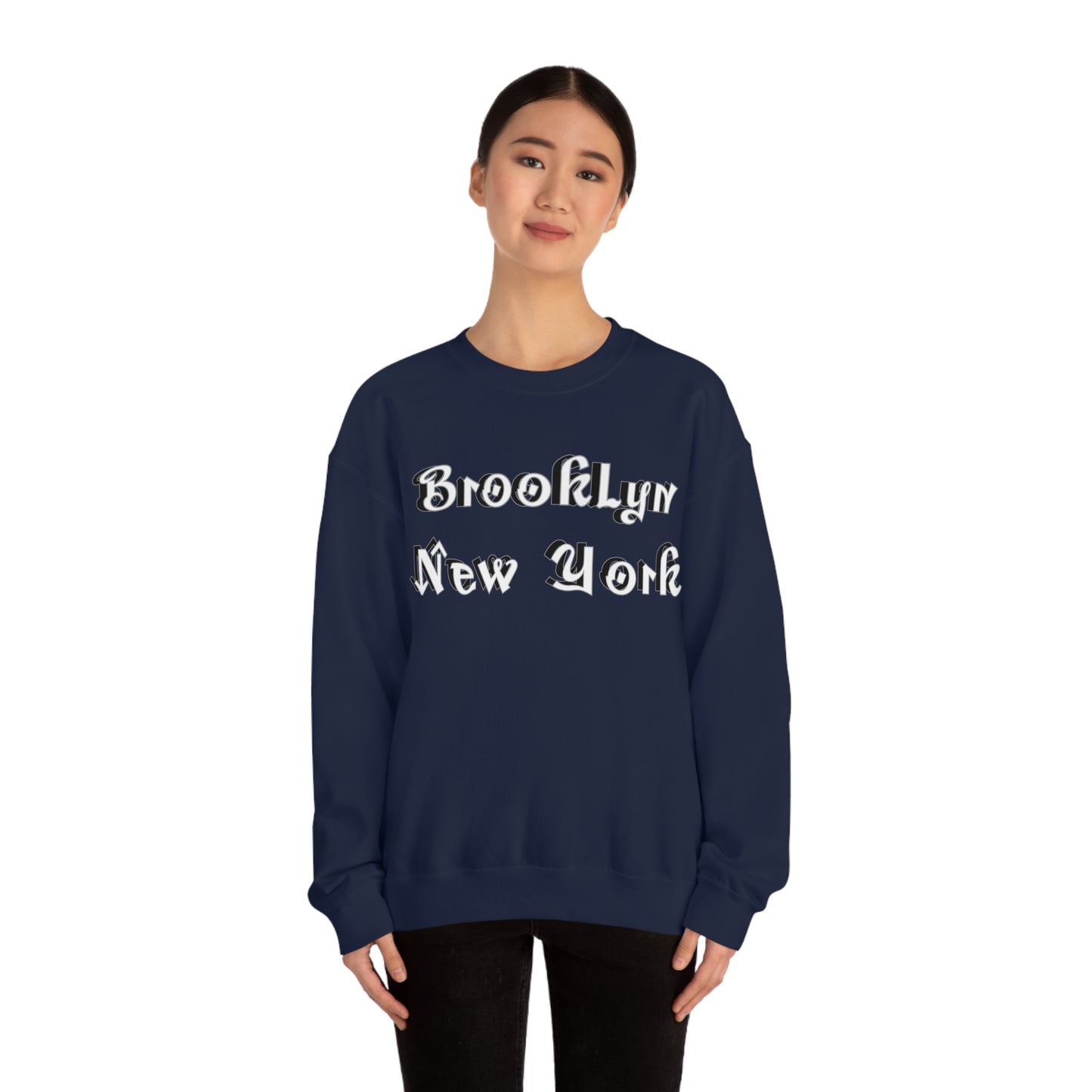 Brooklyn New York Graffitti Crewneck Sweatshirt