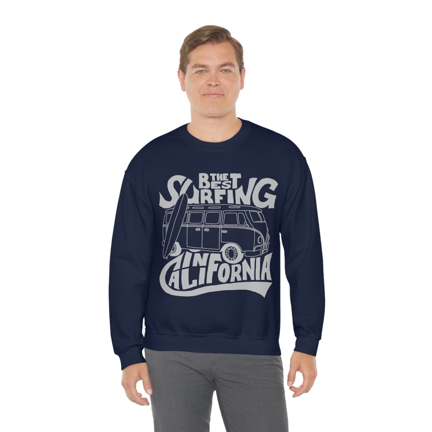 California Best Surfing Crewneck Sweatshirt