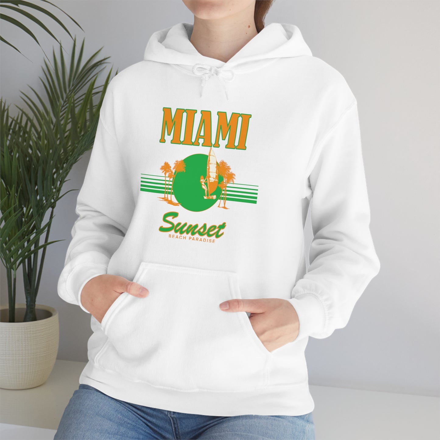 Miami Sunset Beach Paradise Hoodie