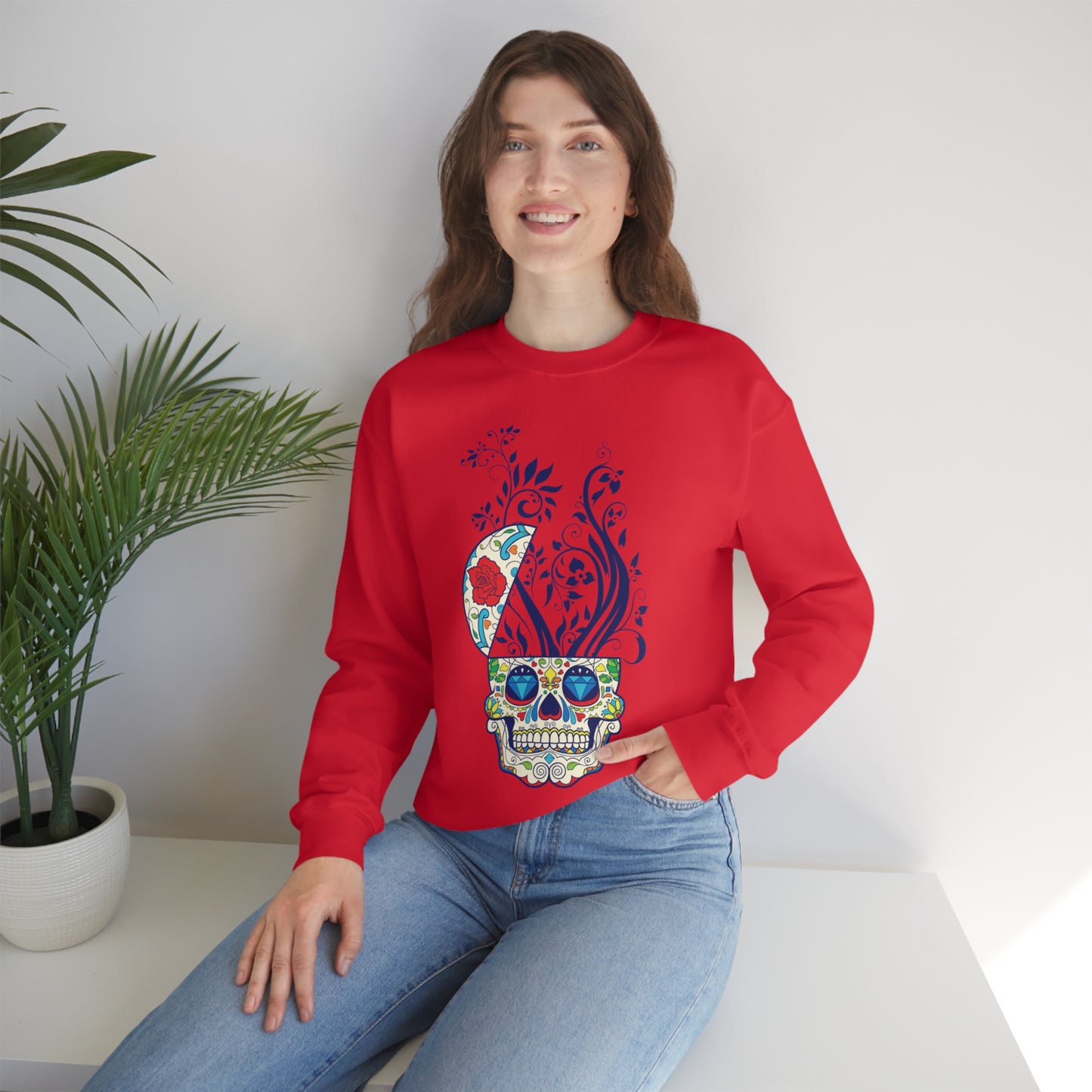 Day of the Dead Plant Crewneck Sweatshirt