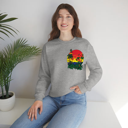 Sunset Butterfly Vibes Crewneck Sweatshirt