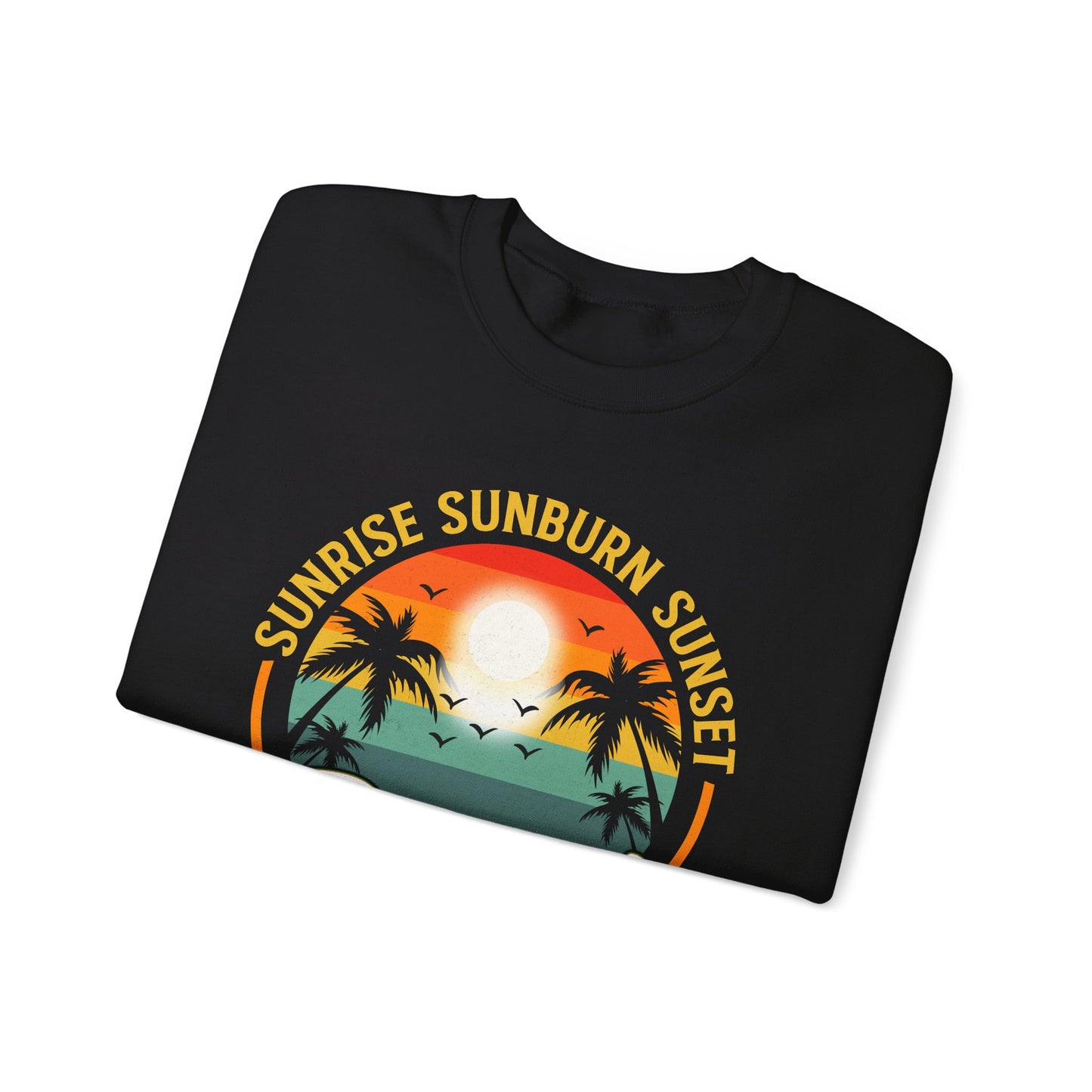 Sunrise sunburn sunset repeat vintage Crewneck Sweatshirt