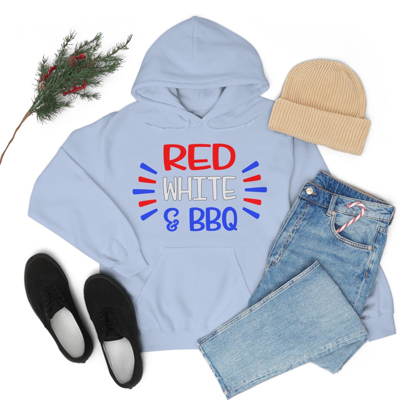 Red White BBQ Hoodie