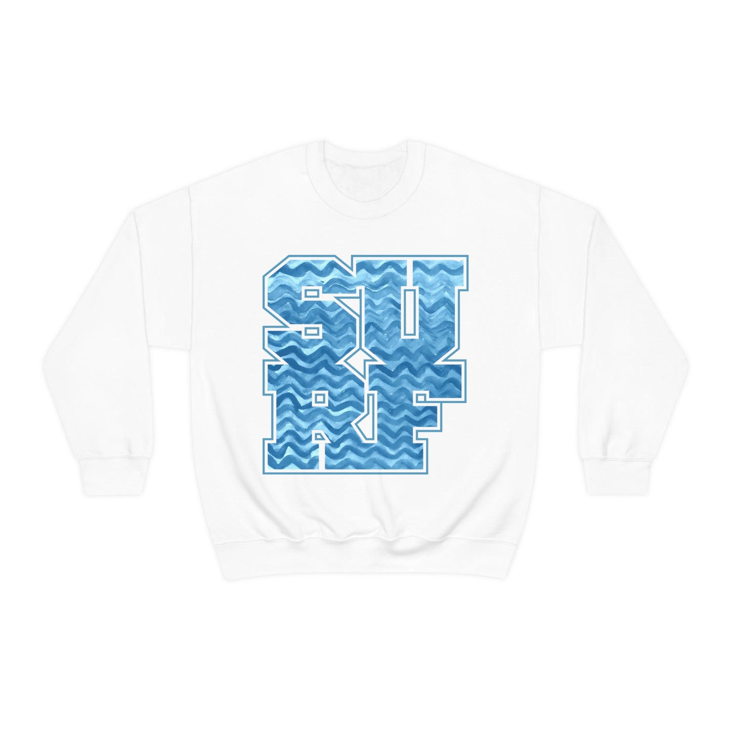 Surf Wavy Crewneck Sweatshirt