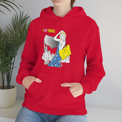 I love to travel _1 Hoodie