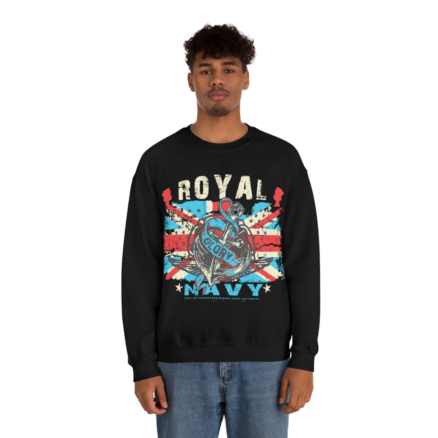 Navy_Glory Crewneck Sweatshirt