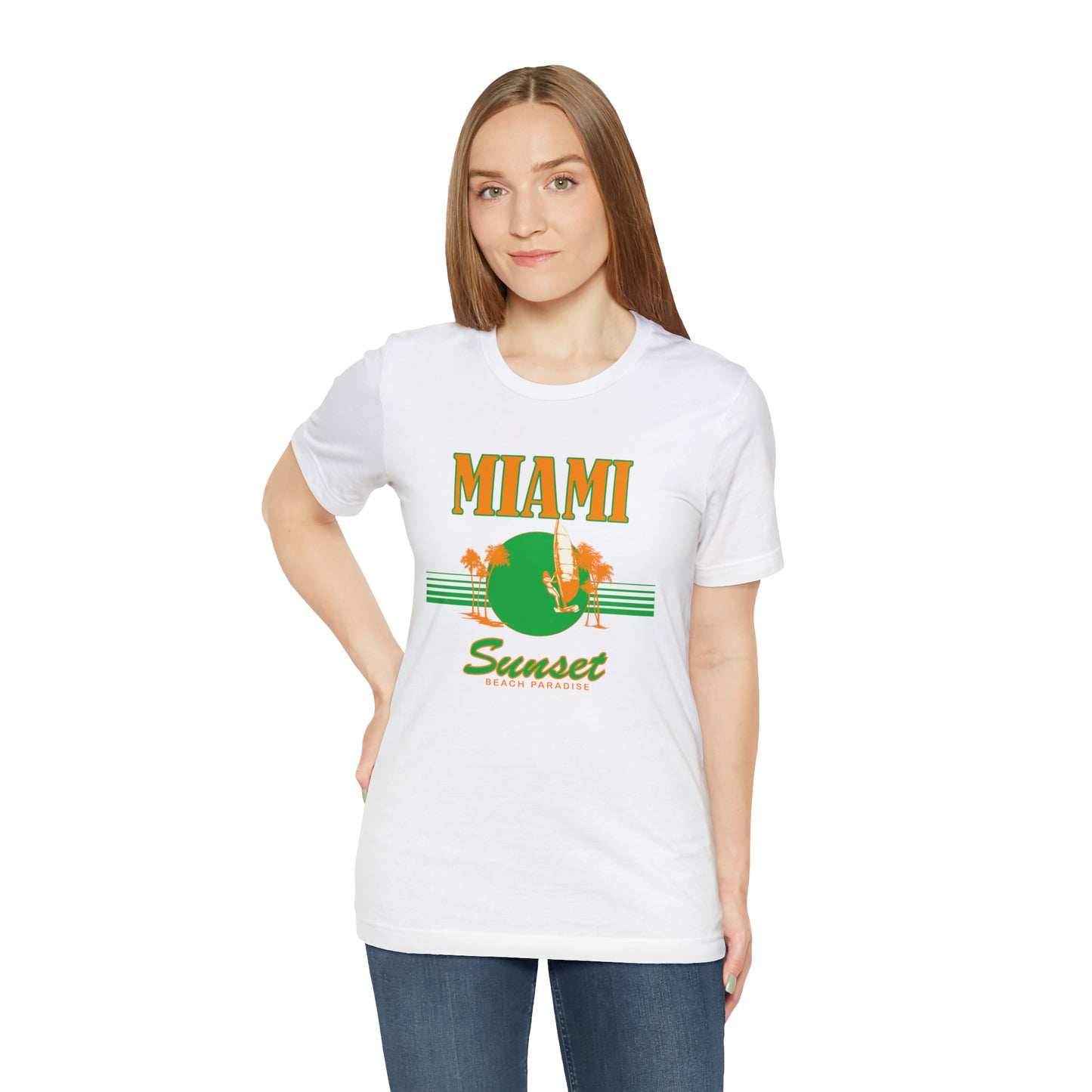 Miami Sunset Beach Paradise T-Shirt