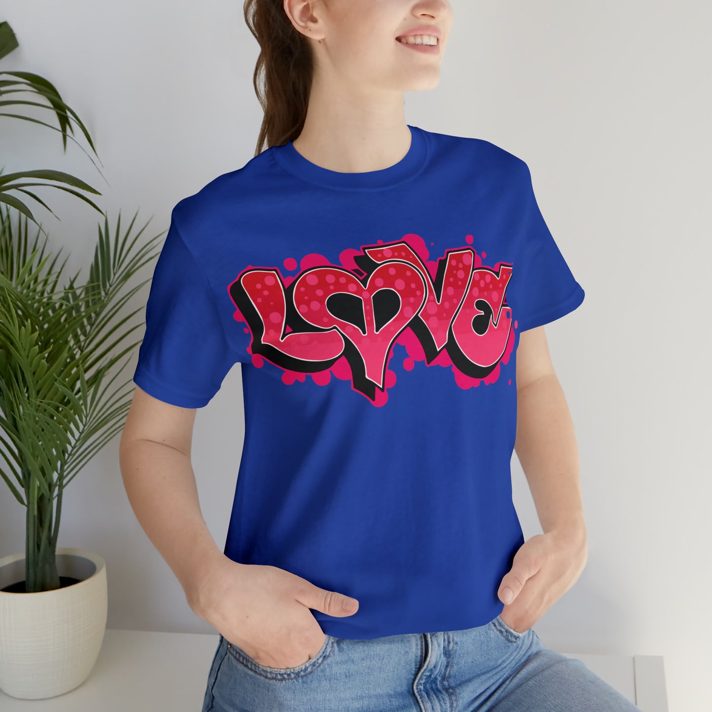 Peace and Love graffiti T-Shirt