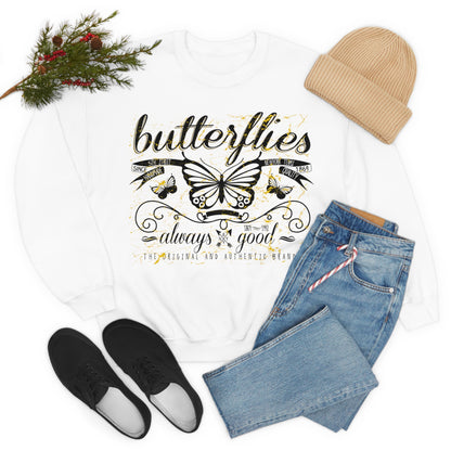 Butterflies Always Good Crewneck Sweatshirt