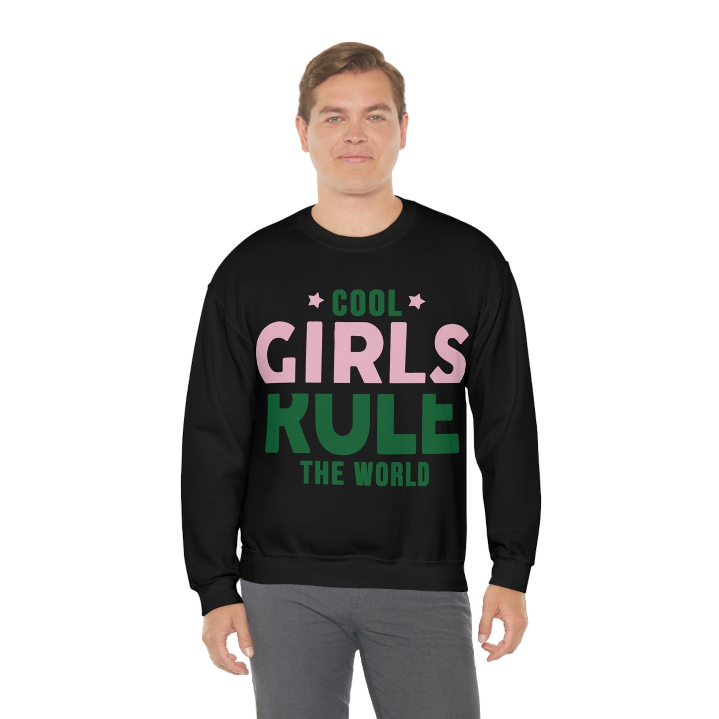 girls rule Crewneck Sweatshirt