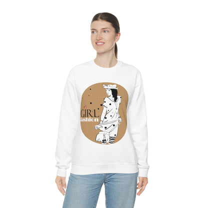 Polka dot Girl fashion Crewneck Sweatshirt