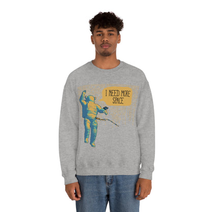 I need more_Space Crewneck Sweatshirt