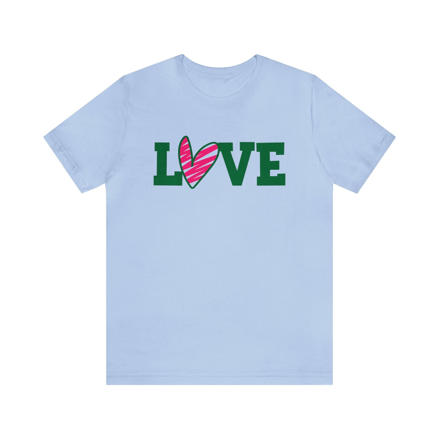 Love stripped heart T-Shirt