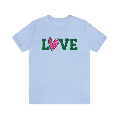 Love stripped heart T-Shirt