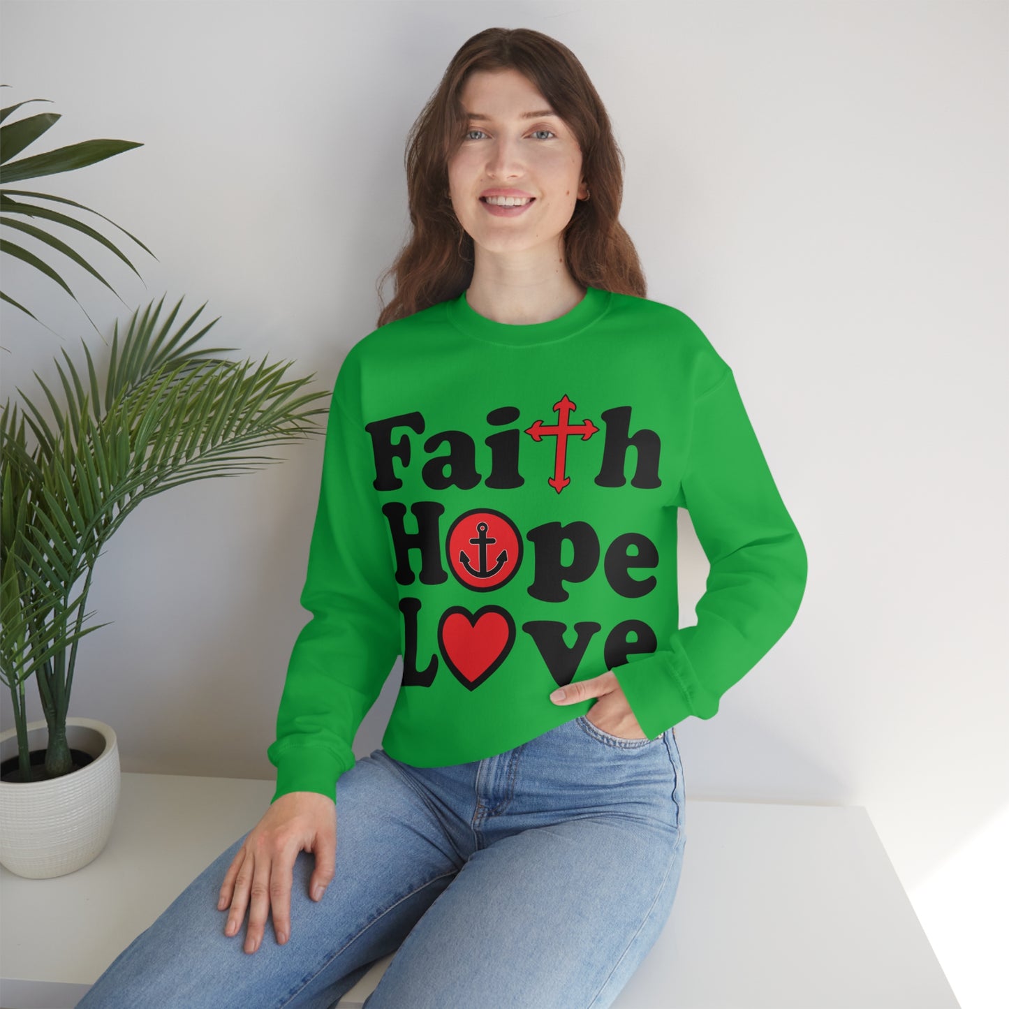 Faith Hope Love Crewneck Sweatshirt