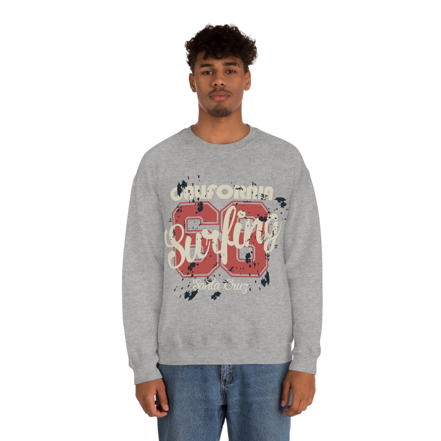 Santa Cruz Surfing Crewneck Sweatshirt