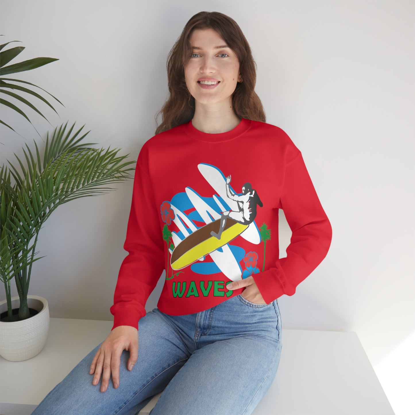 Wave Catching Crewneck Sweatshirt