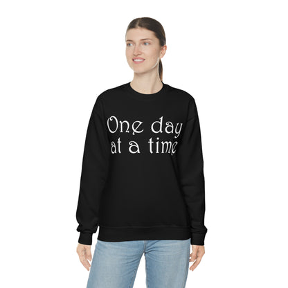 One-Day-at-a-time Crewneck Sweatshirt