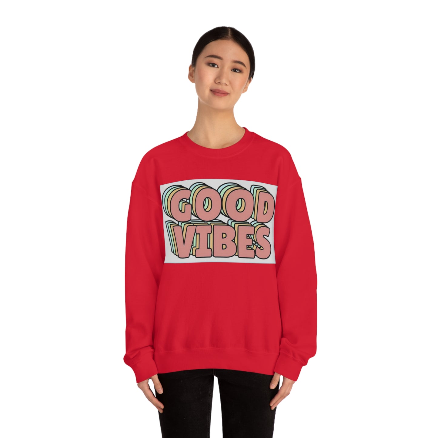 Good Vibes 3D Crewneck Sweatshirt