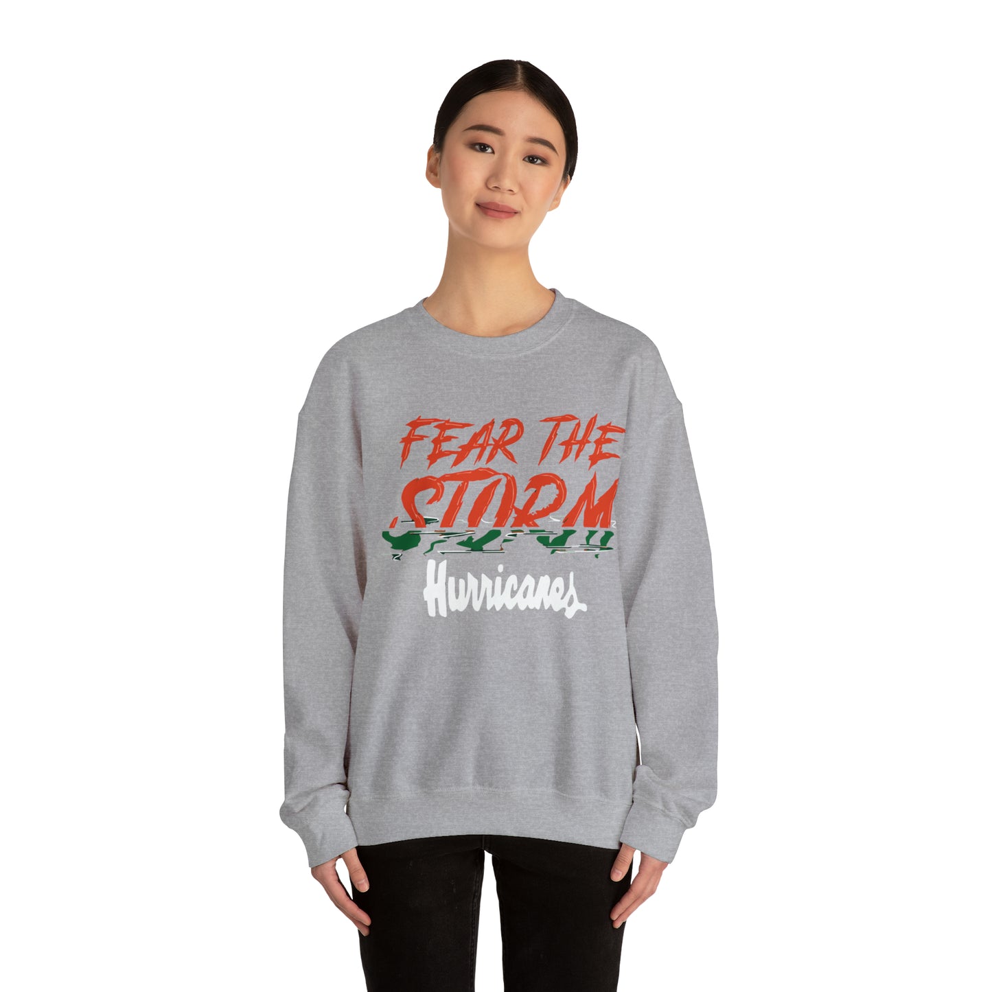 Fear the storm Hurricanes Crewneck Sweatshirt