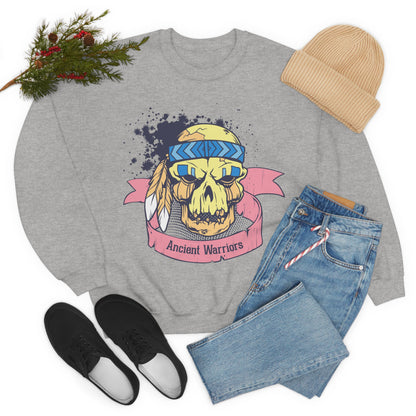 Ancient Warrior Skull Chief Crewneck Sweatshirt