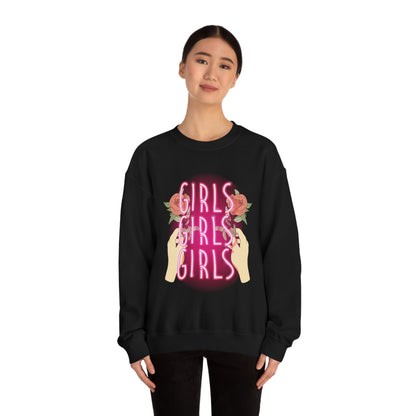 Girls Girls Girls Crewneck Sweatshirt