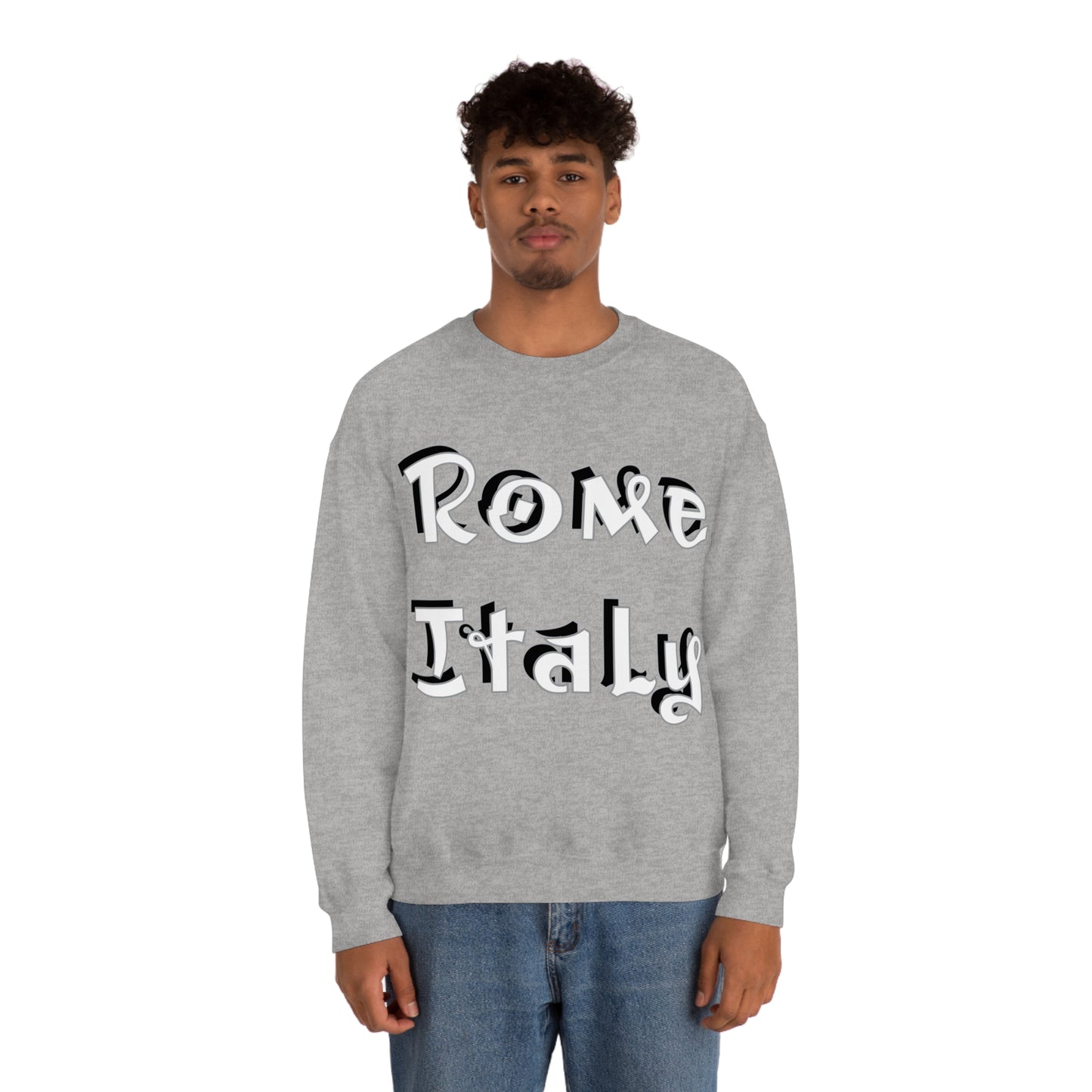 Rome Italy Graffiti Crewneck Sweatshirt