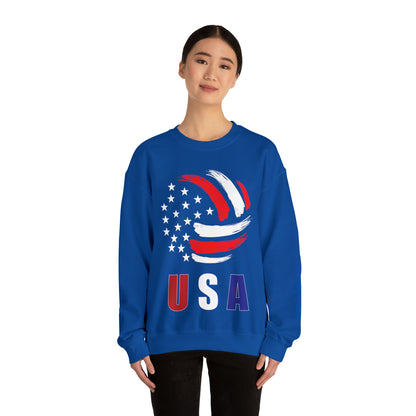 USA Volleyball Flag Crewneck Sweatshirt