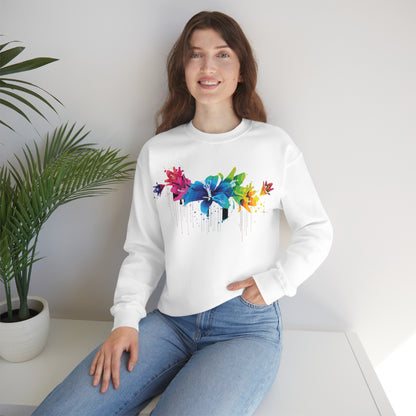 Beautiful colorful flowers Crewneck Sweatshirt