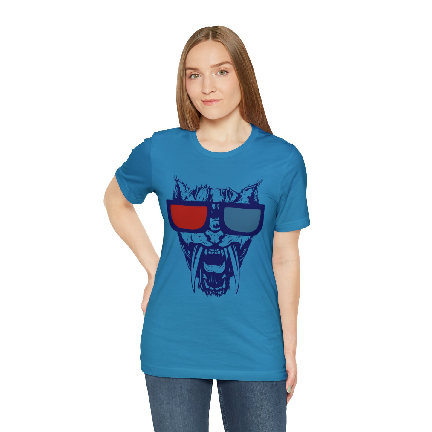 3D Glasses Tiger T-Shirt