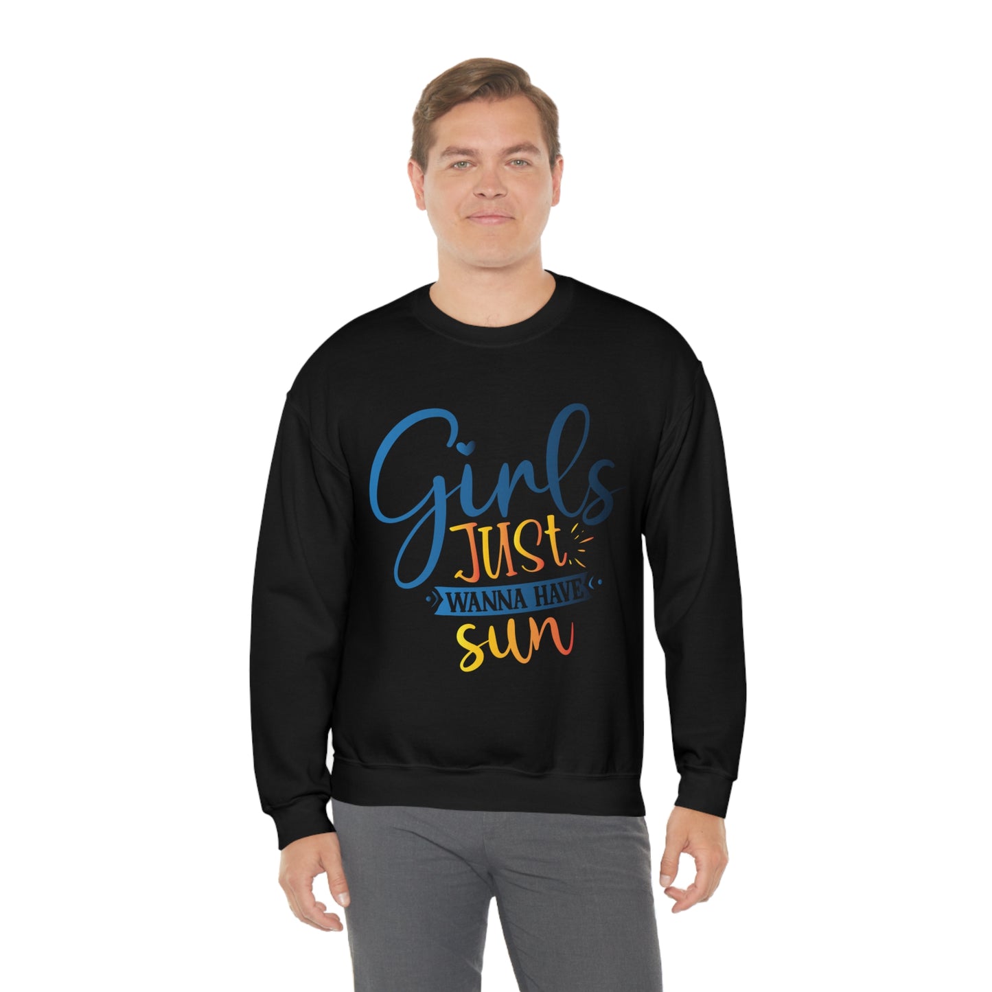 Girls Just Wanna Have Sun Crewneck Sweatshirt