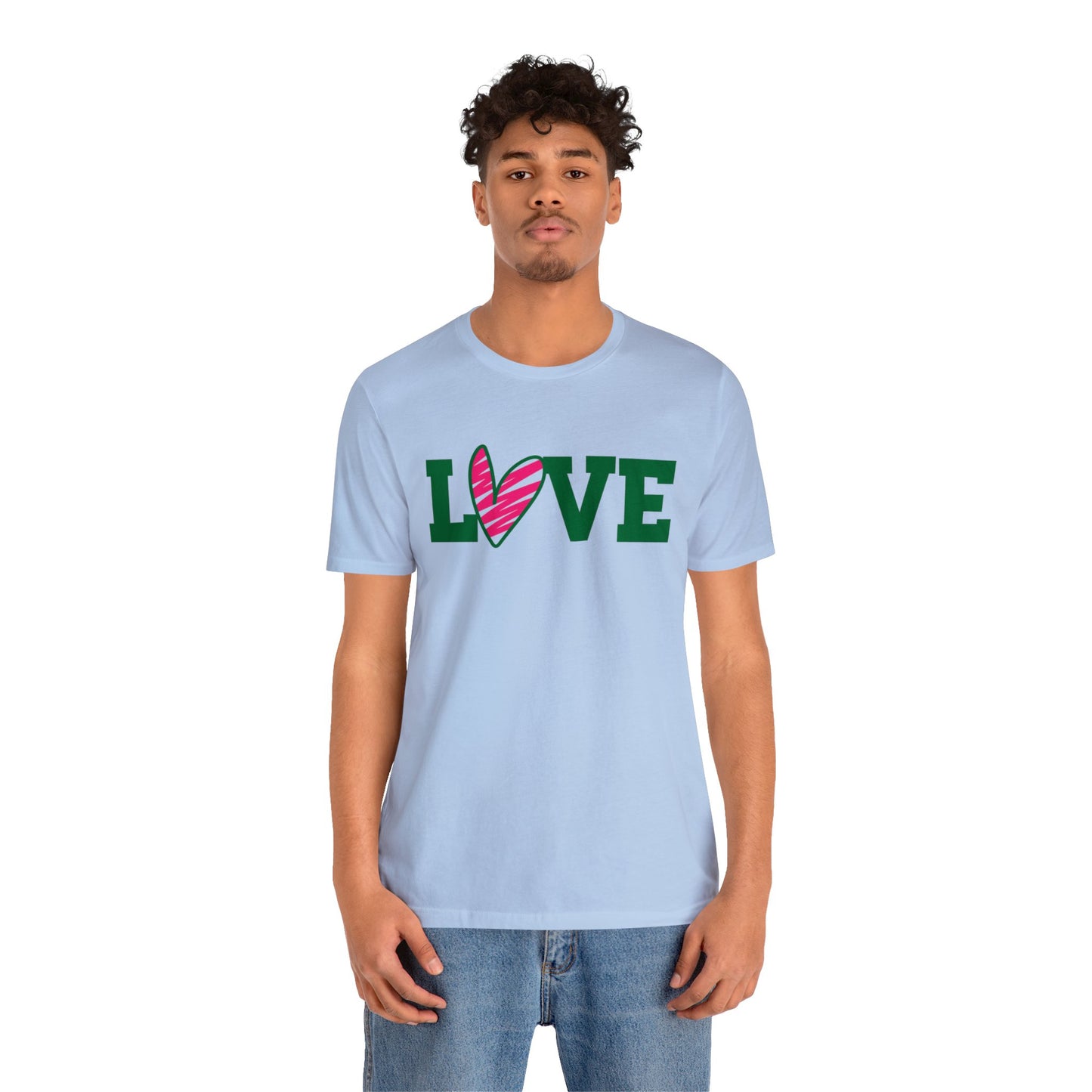 Love stripped heart T-Shirt