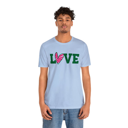 Love stripped heart T-Shirt