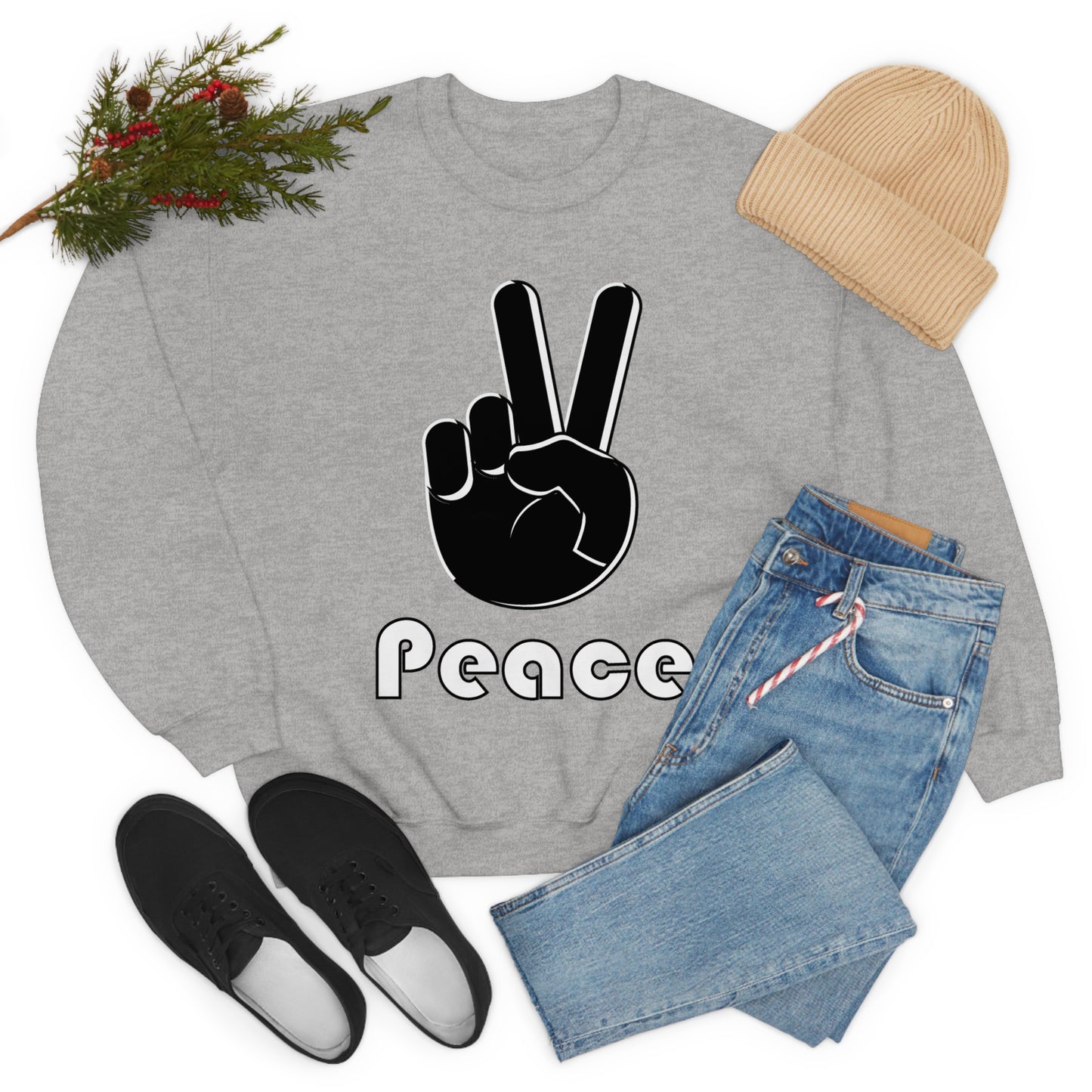 Peace Hand Crewneck Sweatshirt