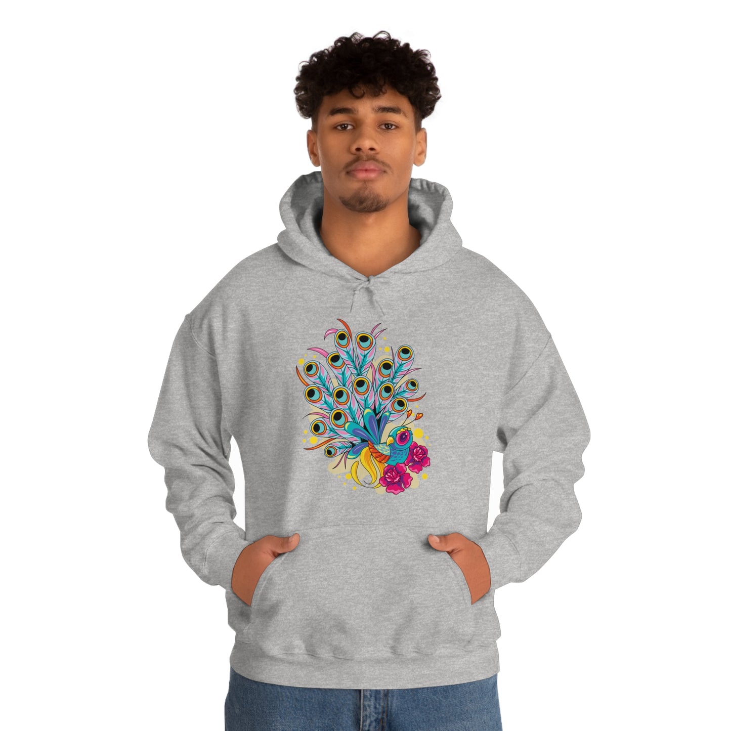 Colorful Peacock Hoodie