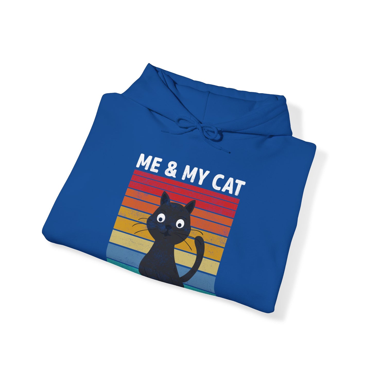 Me and my cat talk about you vintage Hoodie