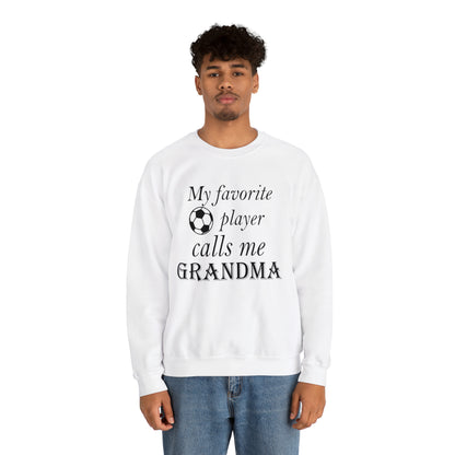 Grandma Favorite Soccer Player Crewneck Sweatshirt