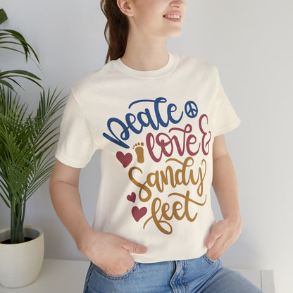 Peace_love_and_sandy_feet T-Shirt