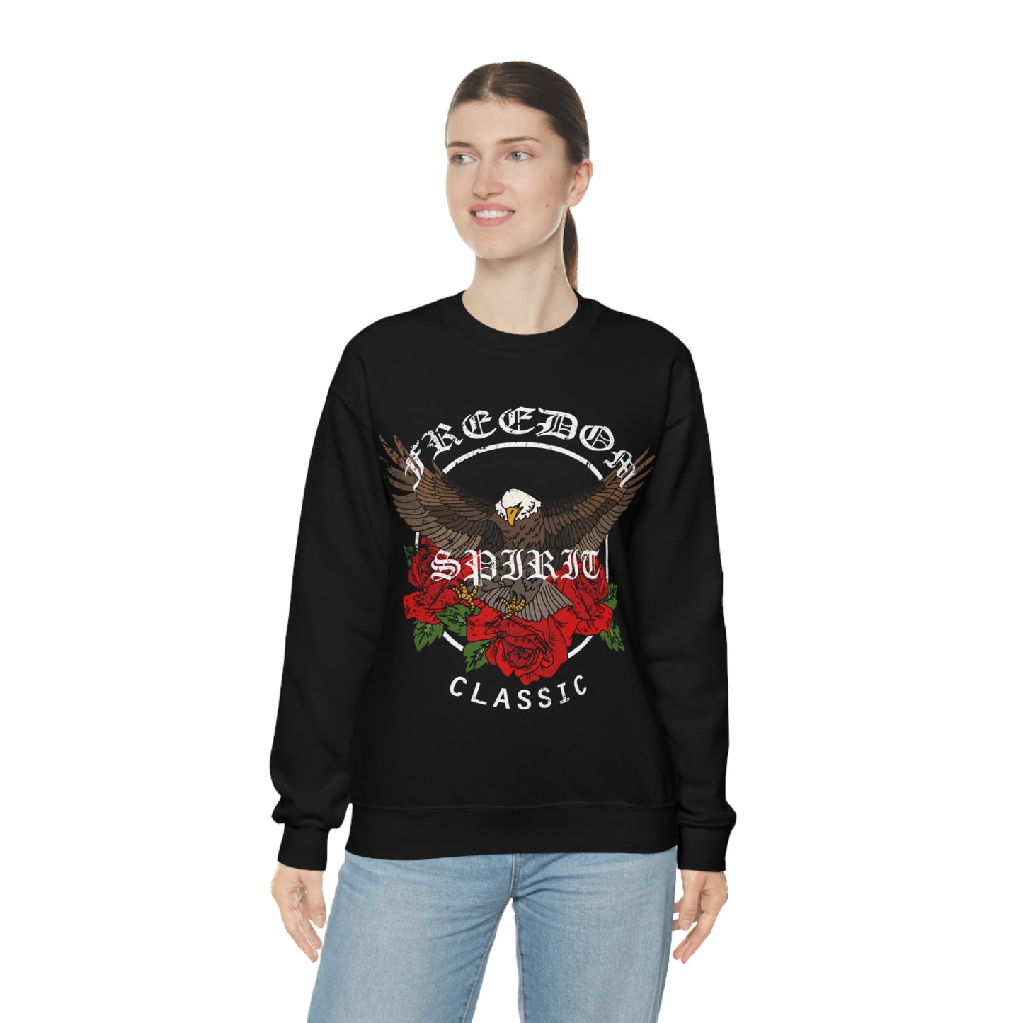 Freedom Spirit Eagle Crewneck Sweatshirt