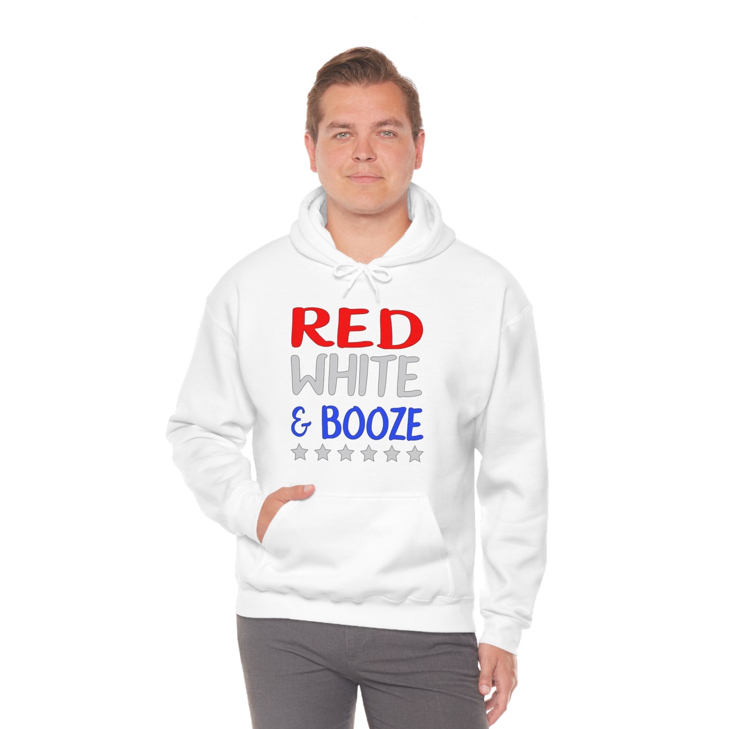 Red  White Booze Hoodie