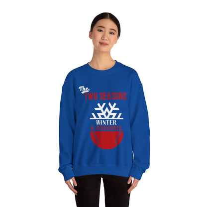 Two Seasons Winter & Baseball Crewneck Sweatshirt