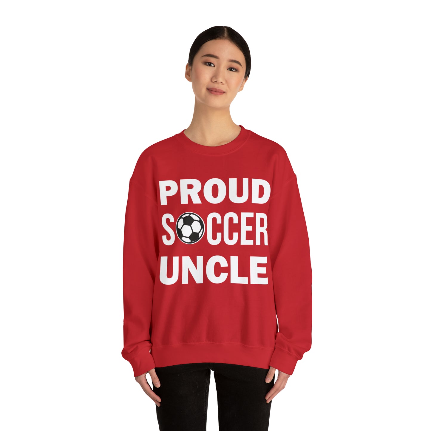 Proud soccer uncle Crewneck Sweatshirt