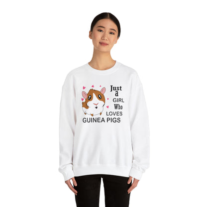 A girl who loves guinea pigs Crewneck Sweatshirt