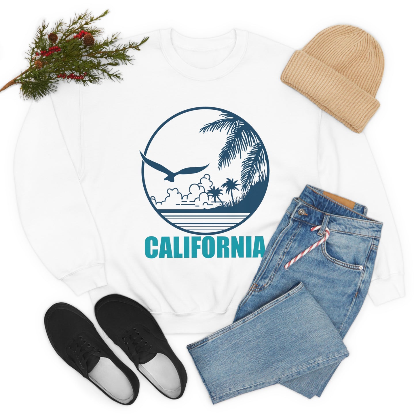 Cali Vibe Crewneck Sweatshirt