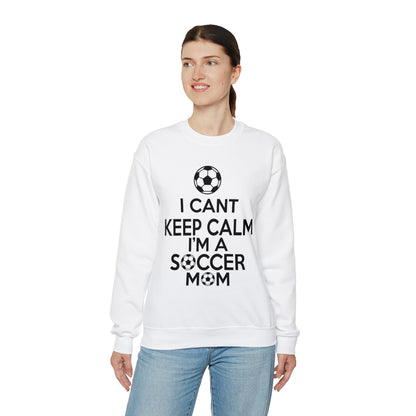 I can't keep calm I'm a soccer mom Crewneck Sweatshirt