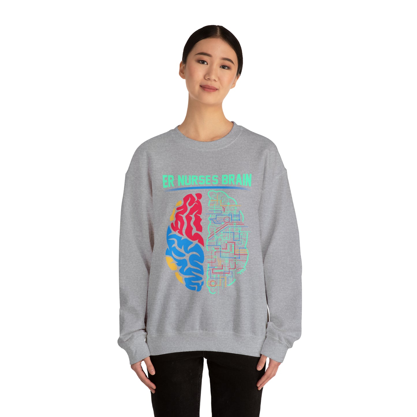 Nurses brain Crewneck Sweatshirt